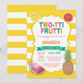 トゥッティフルーティバースデーパーティー招待2日目 招待状 (正面/裏面)