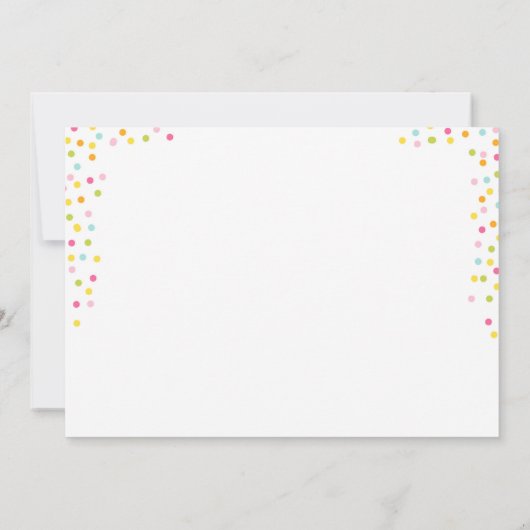 トゥッティフルーティパーティーフルーツバースデーサンキューカード 招待状 (裏面)