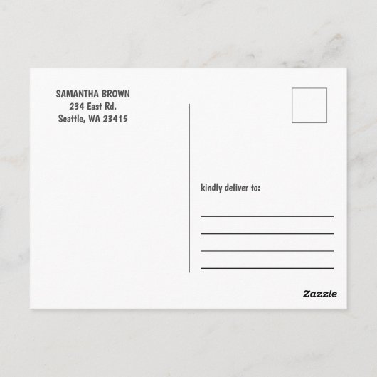 トゥッティフルーティフルーティセカンド誕生日サンキュー ポストカード (裏面)