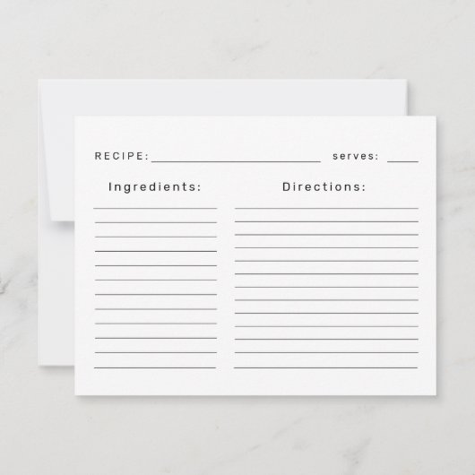 トゥッティフルーティベビーシャワーレシピカード (裏面)