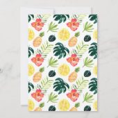 トゥッティフルーティルアウ(ハワイ式宴会)誕生日パーティーの招待 招待状 (裏面)