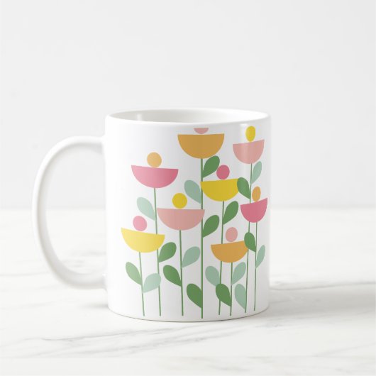 トゥッティフルーティ花 コーヒーマグカップ (左)