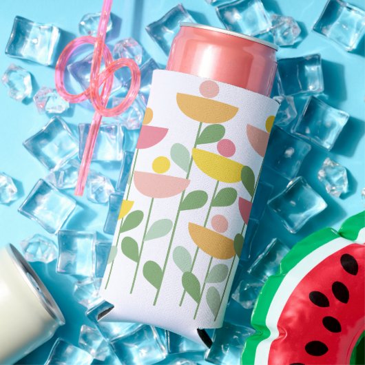 トゥッティフルーティ花 スリム缶クーラー (インサイチュ 夏)