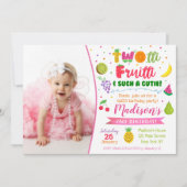 トゥッティフルーティ2nd誕生日パーティの招待状 招待状 (正面)
