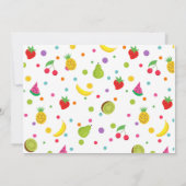 トゥッティフルーティ2nd誕生日パーティの招待状 招待状 (裏面)