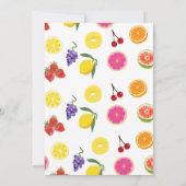 トゥッティフルーティ2nd誕生日招待状フルーツパーティー 招待状 (裏面)