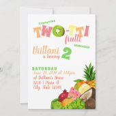 トゥッティーフルッティーバースデー 招待状 (正面)