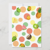 トゥッティーフルッティーバースデー 招待状 (裏面)