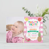 トゥッティ・フルッティお誕生日パーティーご招待　2歳の誕生日 招待状 (スタンド正面)