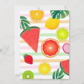 トゥッティ・フルッティパーティー招待状 招待状 (裏面)