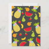 トゥッティ・フルッティパーティー招待状 2歳の誕生日パーティー 招待状 (裏面)