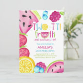 トゥッティ フルッティ なんてかわいいの！ サマー フルーツ バースデー 招待状 (スタンド正面)