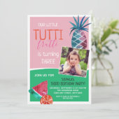 トゥッティ フルッティ 子供の誕生日パーティー 招待状 (スタンド正面)
