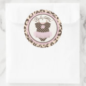 トゥットジャンパーアニマルプリントベビーシャワーラベル ラウンドシール (バッグ)