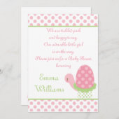 トゥットジータートルベビーシャワー招待状-1 招待状 (正面/裏面)