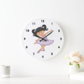トゥツのダンサー – リトルバレリーナ ラージ壁時計 (ホーム)
