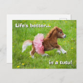 トゥツのポニー インビテーションポストカード (正面/裏面)