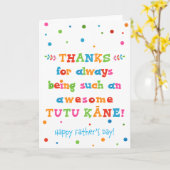 トゥツカーンの父の日札 カード (黄色い花)