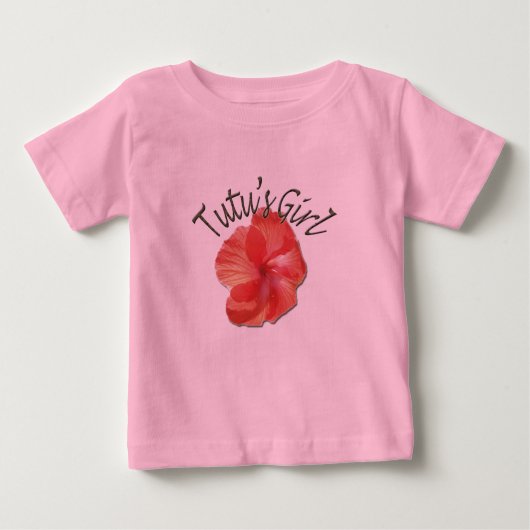 トゥツズガール小さな女の子ティー ベビーTシャツ (正面)