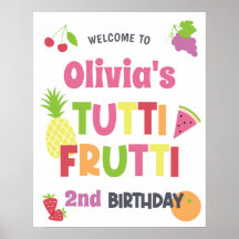 トゥティカラフルフロッティバースデーパーティーウェルカム