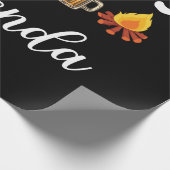 トゥデイアジェンダコーヒーキャンピングビールキャンプファイア ラッピングペーパー (角)