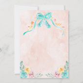 トゥトゥエキシデッドバレリナ誕生日招待状 招待状 (裏面)