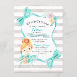 トゥトゥエキシデッドバレリナ誕生日招待状 招待状