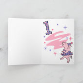 トゥトゥピギー1歳の誕生日 カード (内部)