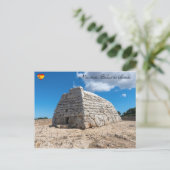 トゥドンスのナヴェタ、 先史時代の墓 - メノルカ島 ポストカード (スタンド正面)