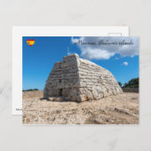 トゥドンスのナヴェタ、 先史時代の墓 - メノルカ島 ポストカード (正面/裏面)