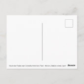 トゥドンスのナヴェタ、 先史時代の墓 - メノルカ島 ポストカード (裏面)