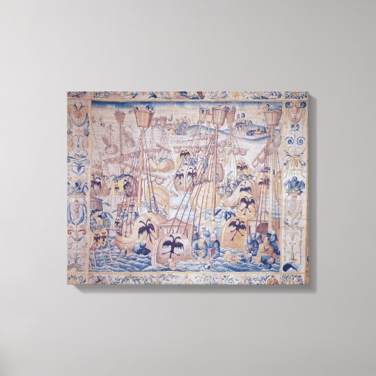 トゥニスまたはレパントの戦い キャンバスプリント (正面)