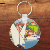 トゥノンレバンフランスのトラベルヨーロッパ キーホルダー (正面)