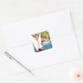 トゥノンレバンフランスのトラベルヨーロッパ スクエアシール (封筒)