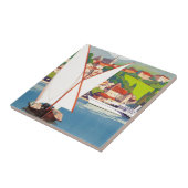 トゥノンレバンフランスのトラベルヨーロッパ タイル (側面)