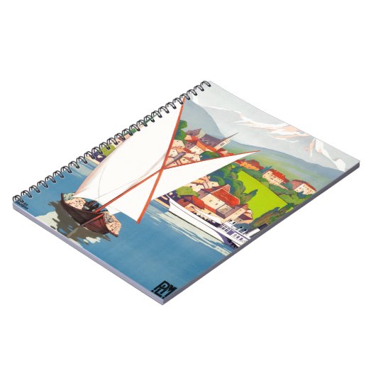 トゥノンレバンフランスのトラベルヨーロッパ ノートブック (左側)