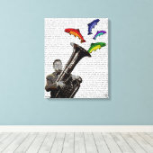 トゥバと魚 キャンバスプリント (インサイチュ (ウッドフロア))