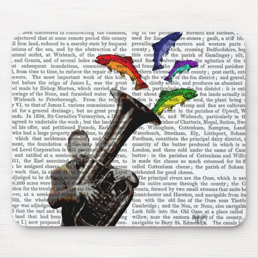 トゥバと魚 マウスパッド (正面)