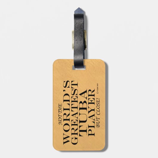 トゥバもっとも偉大選手のクローズ荷物タグ ラゲッジタグ (裏面縦)