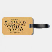 トゥバもっとも偉大選手のクローズ荷物タグ ラゲッジタグ (裏面横)