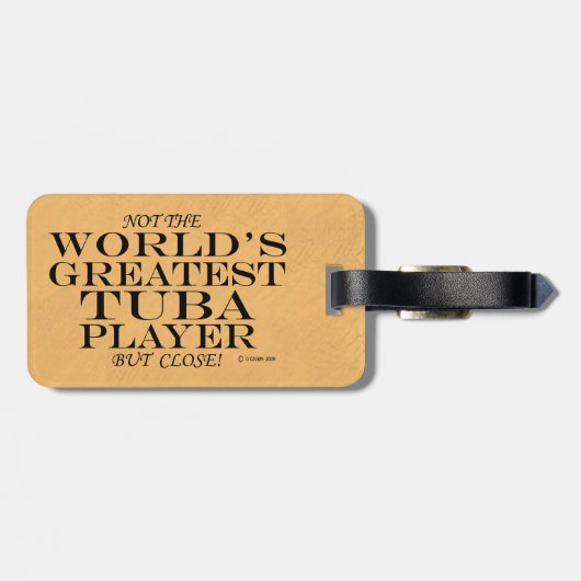 トゥバもっとも偉大選手のクローズ荷物タグ ラゲッジタグ (裏面横)