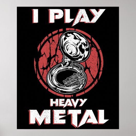 トゥバギフトヘビーメタルマーチングバンドスーザフォン ポスター (正面)