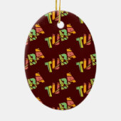 トゥバクラッド文字 セラミックオーナメント (裏面)