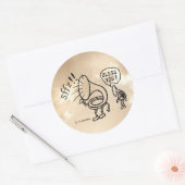 トゥバスニーズ縁どクラシックラウンドステッカー ラウンドシール (封筒)