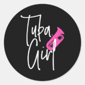 トゥバトゥーバプレーヤー真鍮ミュージックマーチングバンドTubist ラウンドシール (正面)