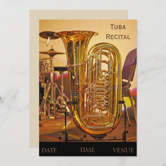 トゥバブラス楽器リサイタル 招待状 (正面/裏面)