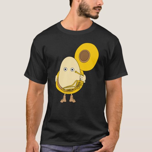 トゥバプレーヤーエッグヘッド Tシャツ (正面)