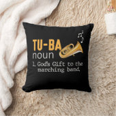 トゥバプレーヤーマーチングウィンド楽器ミュージシャン クッション (ブランケット)