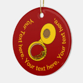 トゥバミュージカル楽器 セラミックオーナメント (左)