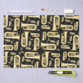 トゥバミュージシャンバンド先生ティッシュペーパー 薄葉紙 (クラフト)